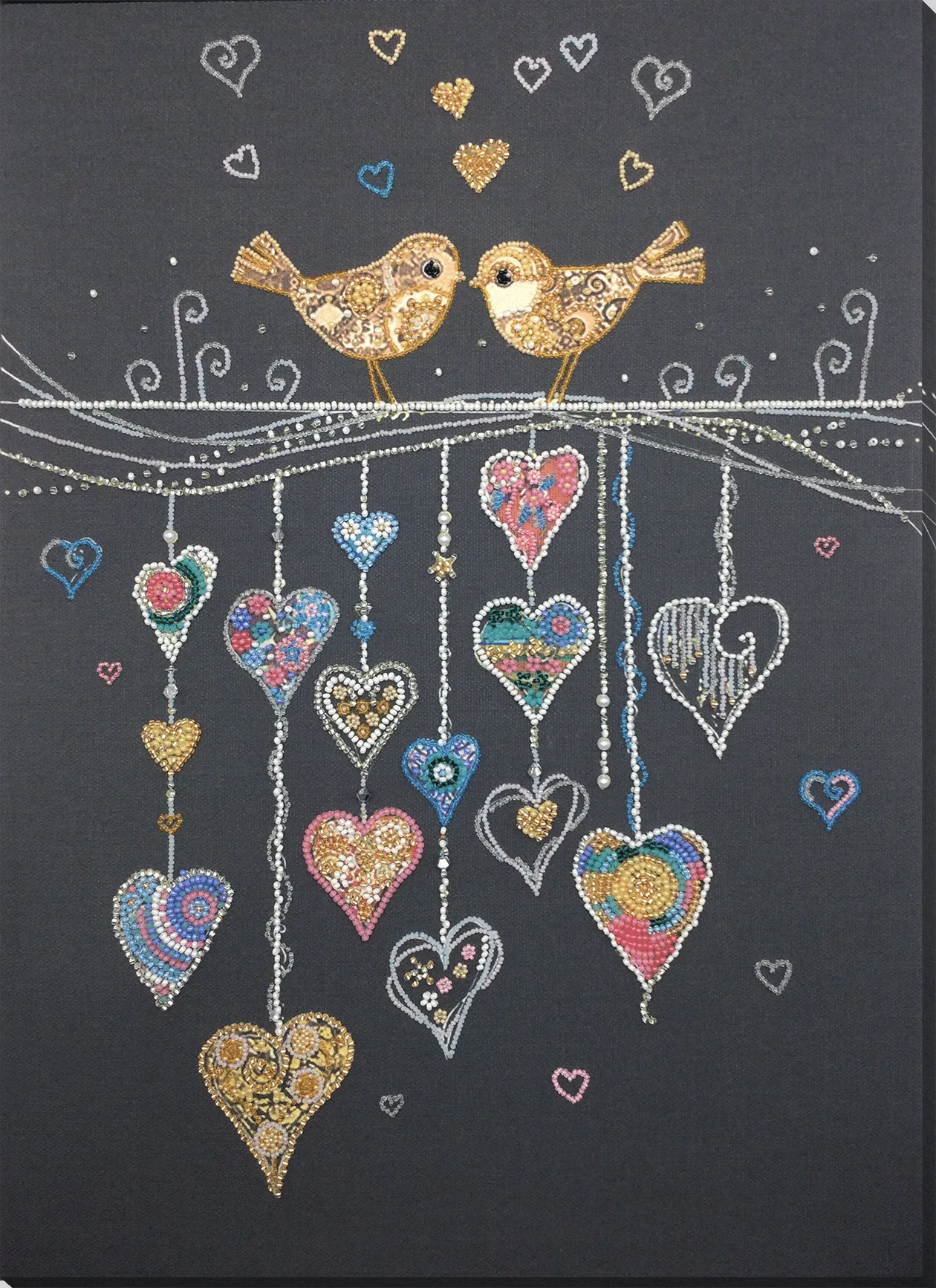 Bead Embroidery Kit Main Bead Embroidery Kit Birds in love