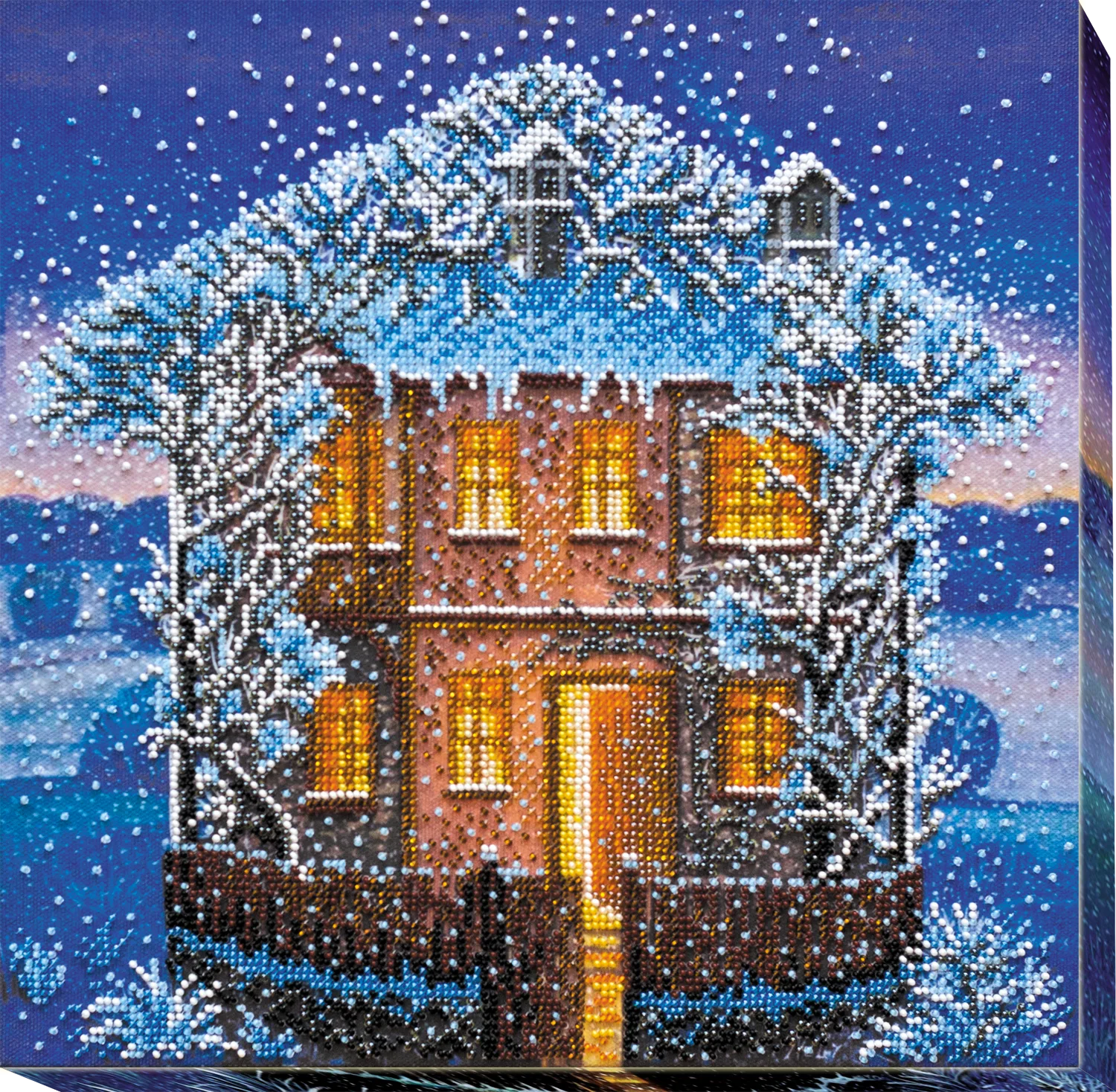 Bead Embroidery Kit Main Bead Embroidery Kit Winter night