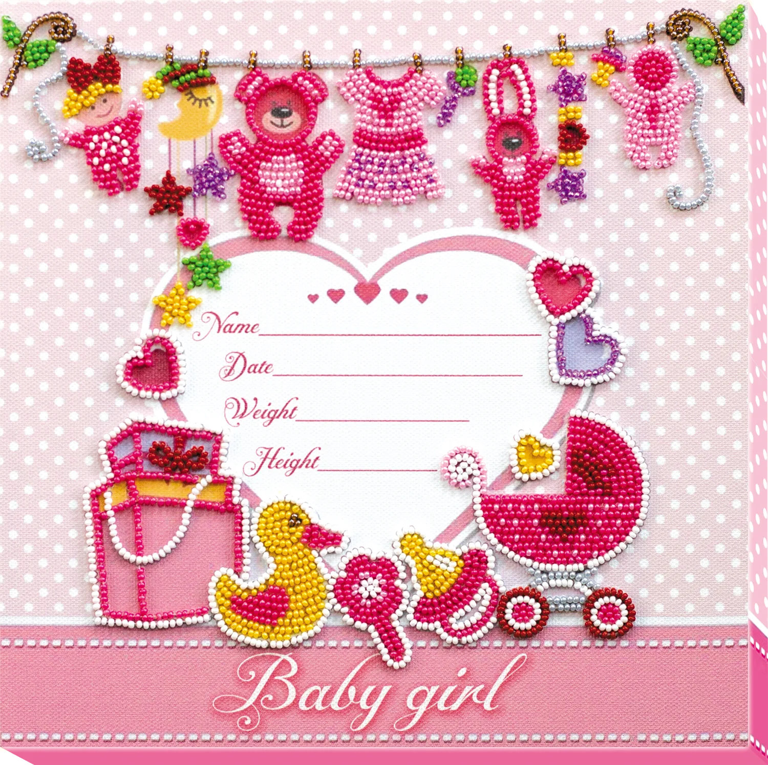 Bead Embroidery Kit Main Bead Embroidery Kit Metric for a girl