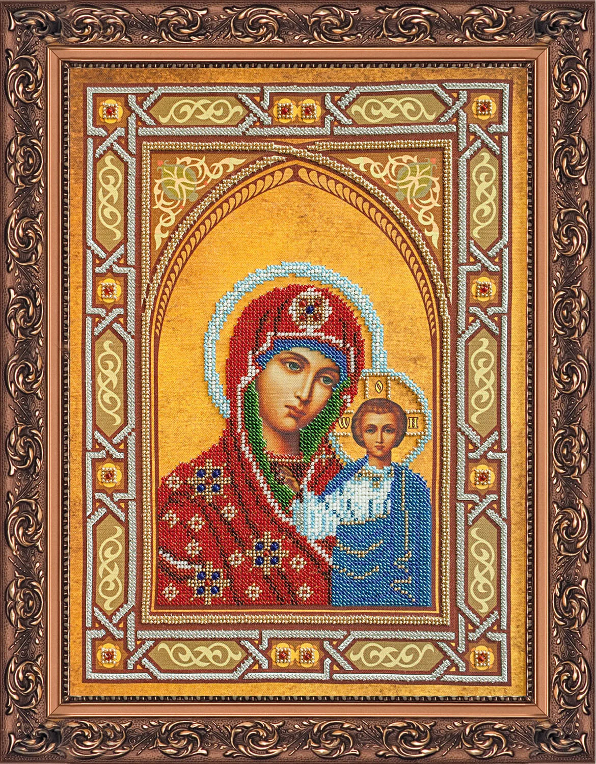 Bead Embroidery Kit Main Bead Embroidery Kit Our Lady Kazan