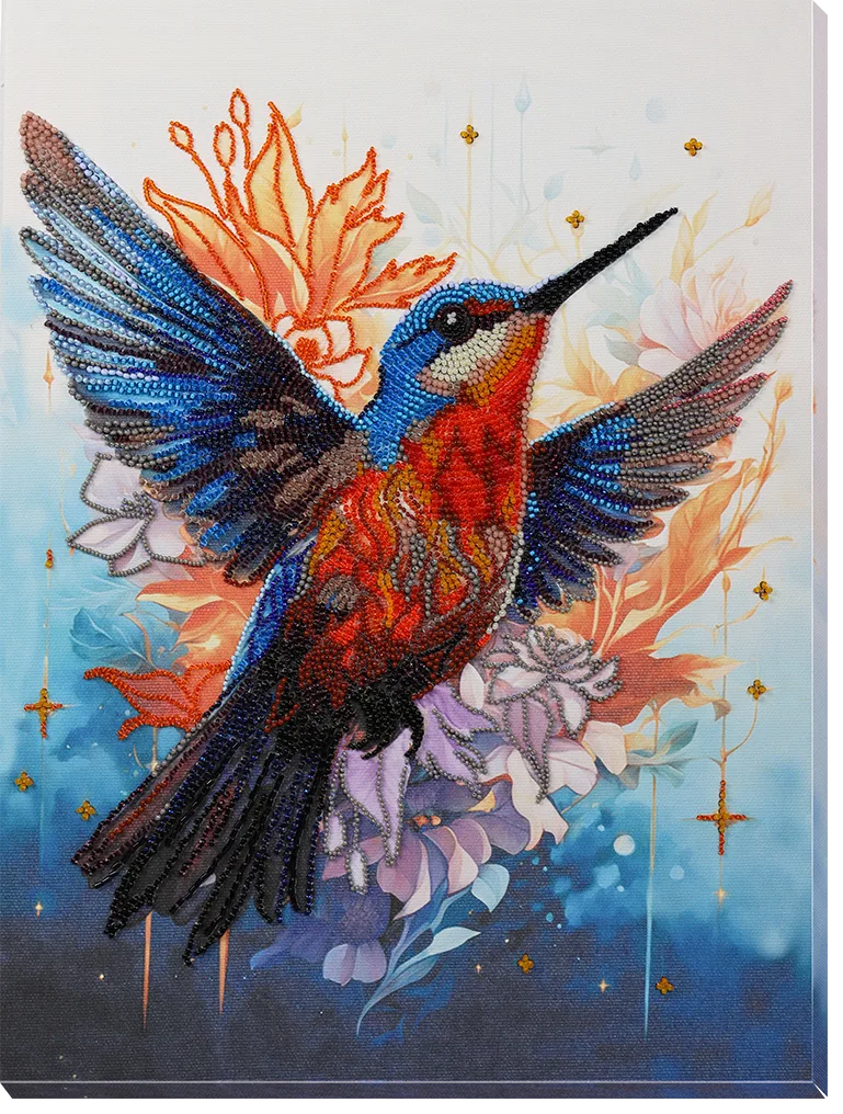 Bead Embroidery Kit Main Bead Embroidery Kit A colorful flap of a wing