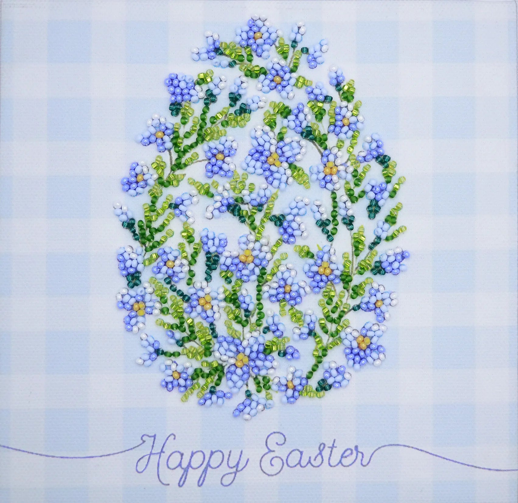 Bead Embroidery Kit Mini Bead embroidery kit Easter snowdrop