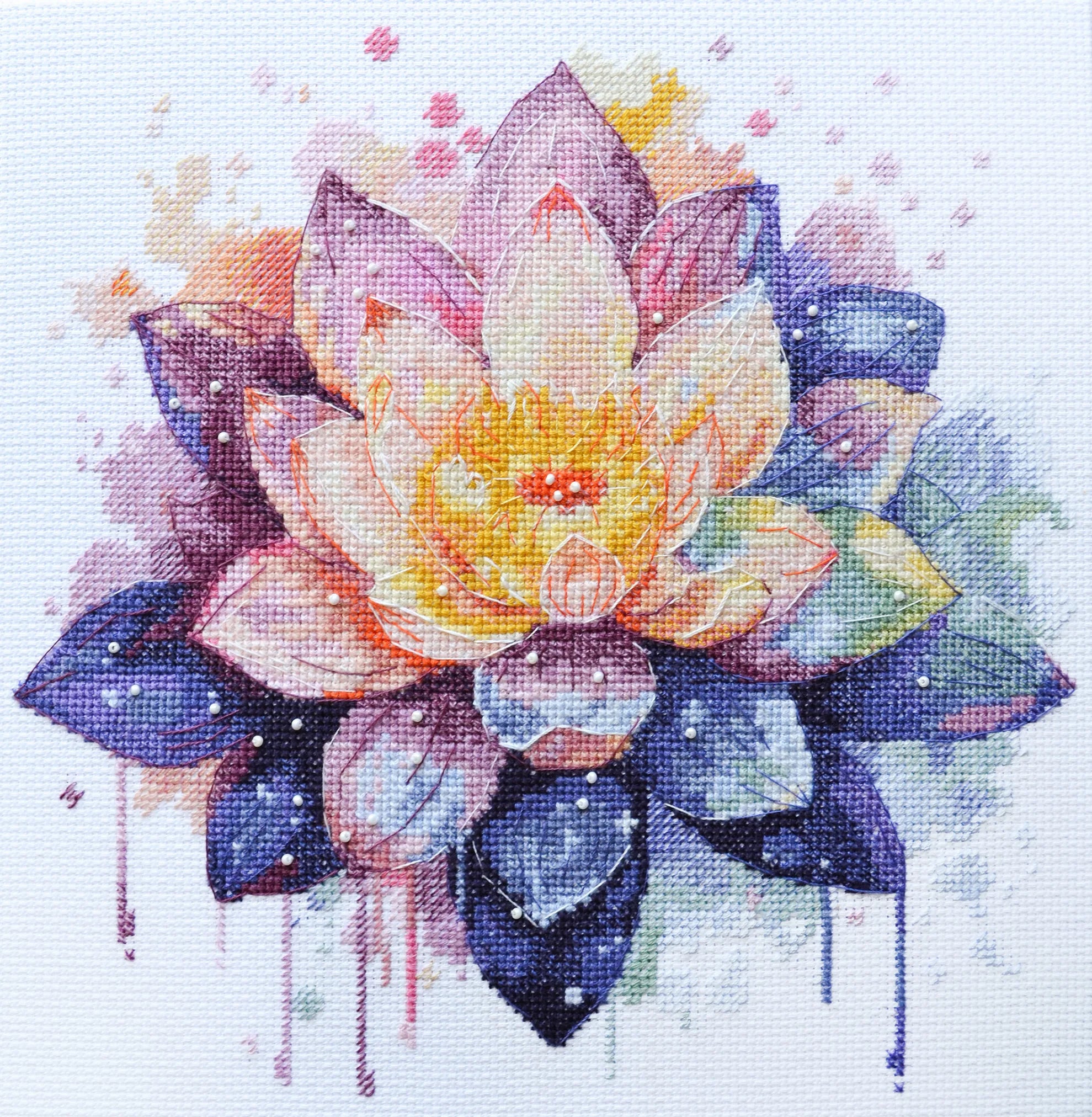 Cross Stitch Kit Cross-stitch kits Shining lotus