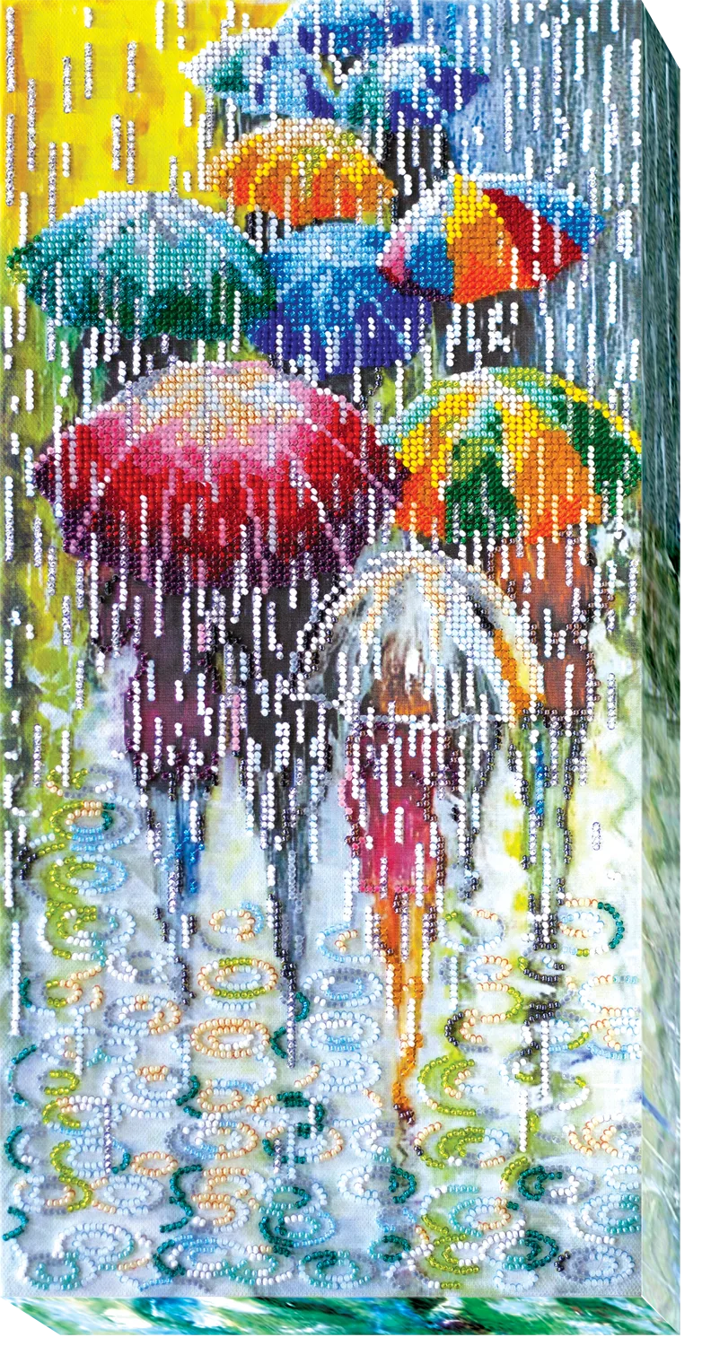 Bead Embroidery Kit Main Bead Embroidery Kit Cheerful umbrellas