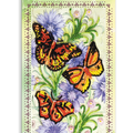 Postcards Bead Embroidery Kit Postcard-envelope for microbead embroidery Three moths