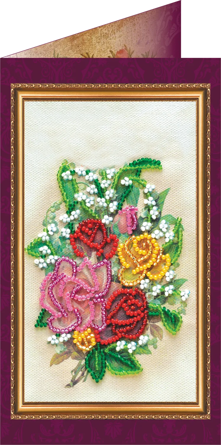 Postcards Bead Embroidery Kit Postcard Bead embroidery kit Congratulations – 11