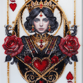 Bead Embroidery Kit Main Bead Embroidery Kit Queen of hearts