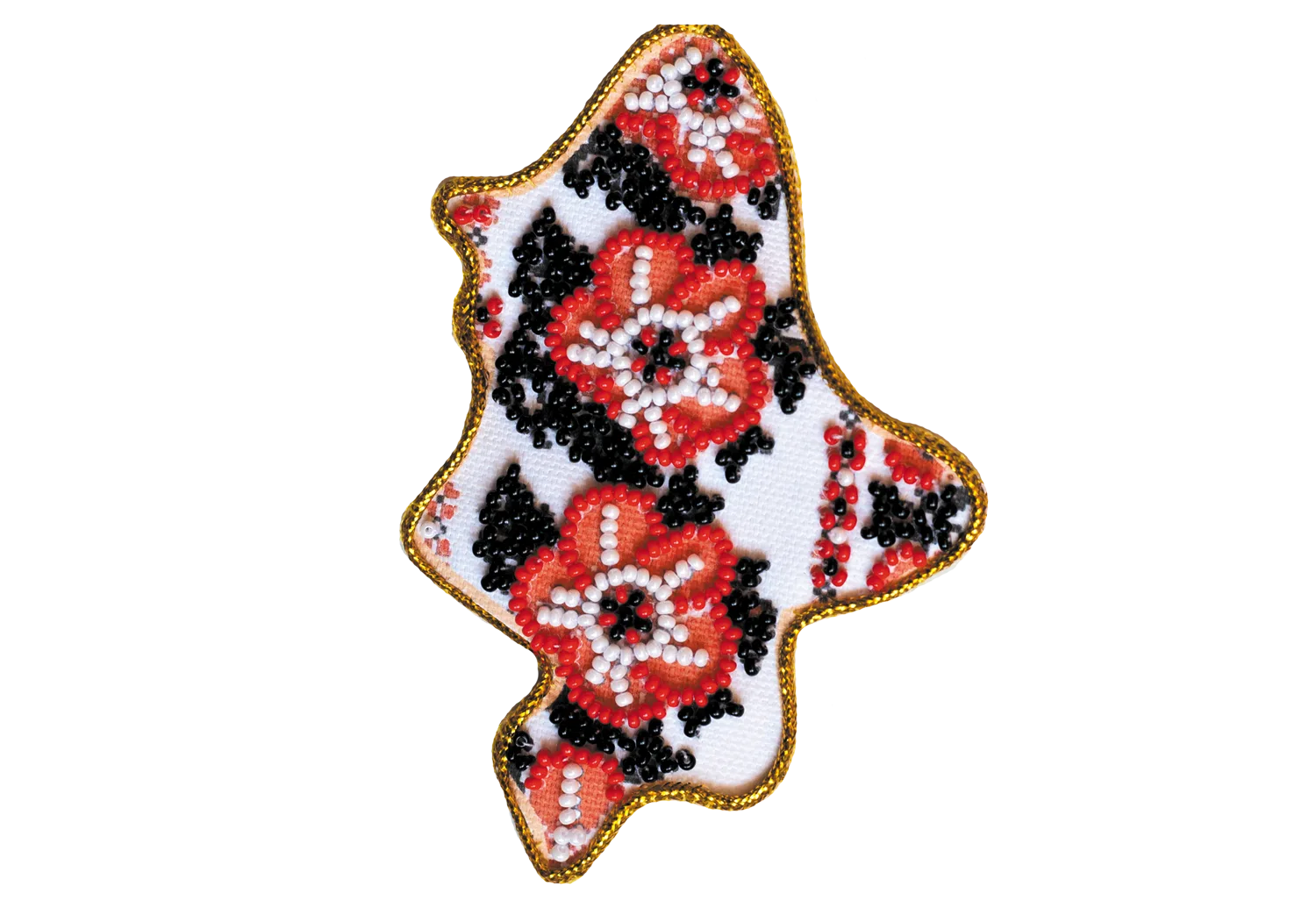 Magnets Bead Embroidery Kit Kits for embroidery with beads magnets "Map of Ukraine" Donetsk region