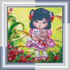 Bead Embroidery Kit Mini Bead embroidery kit Kitty
