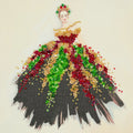 Bead Embroidery Kit Mid-sized bead embroidery kit Color dance