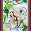 Postcards Bead Embroidery Kit Postcard Bead embroidery kit Best doctor – 1