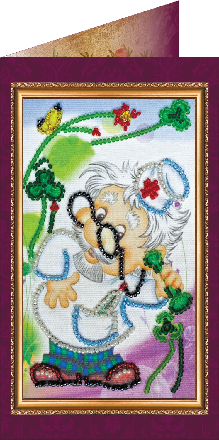 Postcards Bead Embroidery Kit Postcard Bead embroidery kit Best doctor – 1