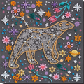 Bead Embroidery Kit Mid-sized bead embroidery kit Under the star of hapiness
