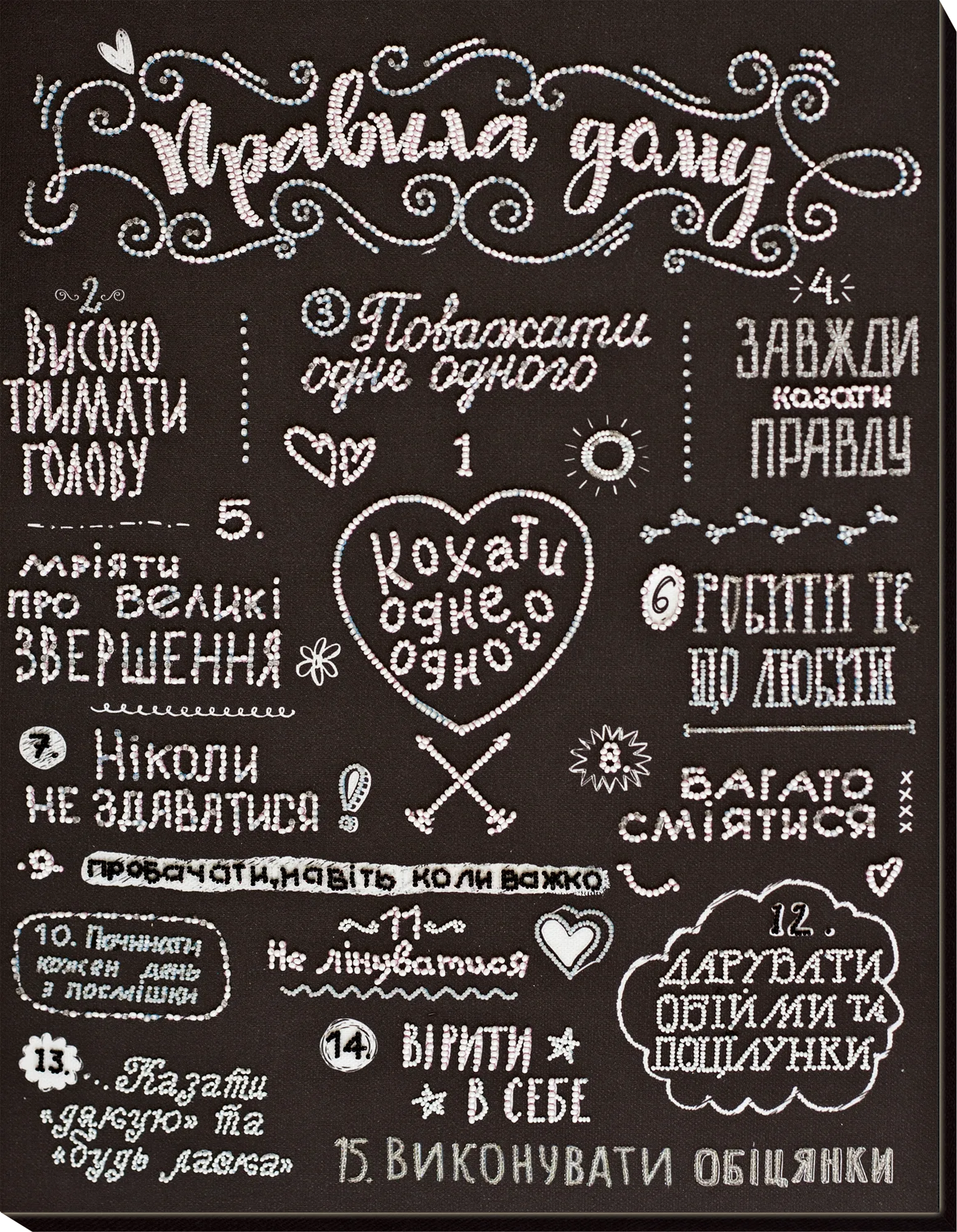 Bead Embroidery Kit Main Bead Embroidery Kit Rules of the house