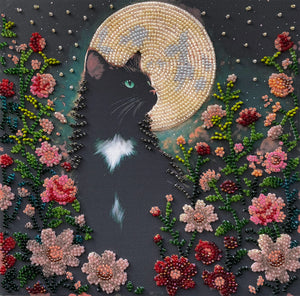 Bead Embroidery Kit Mid-sized bead embroidery kit Can’t Sleep (Animals and birds)