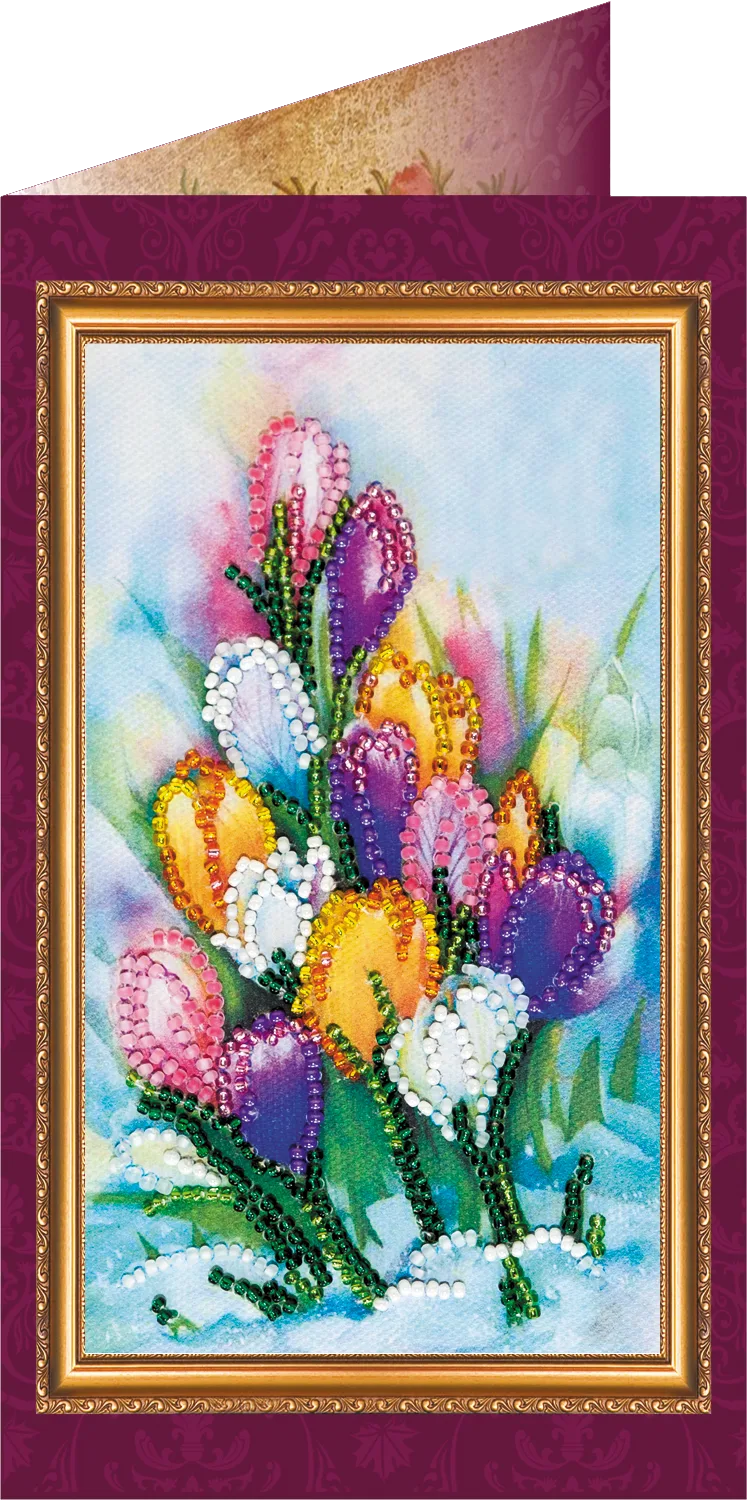 Postcards Bead Embroidery Kit Postcard Bead embroidery kit Happy 8th of March (Women's Day) – 3