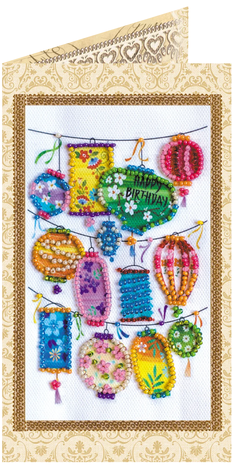 Postcards Bead Embroidery Kit Postcard Bead embroidery kit Flashlights of dreams