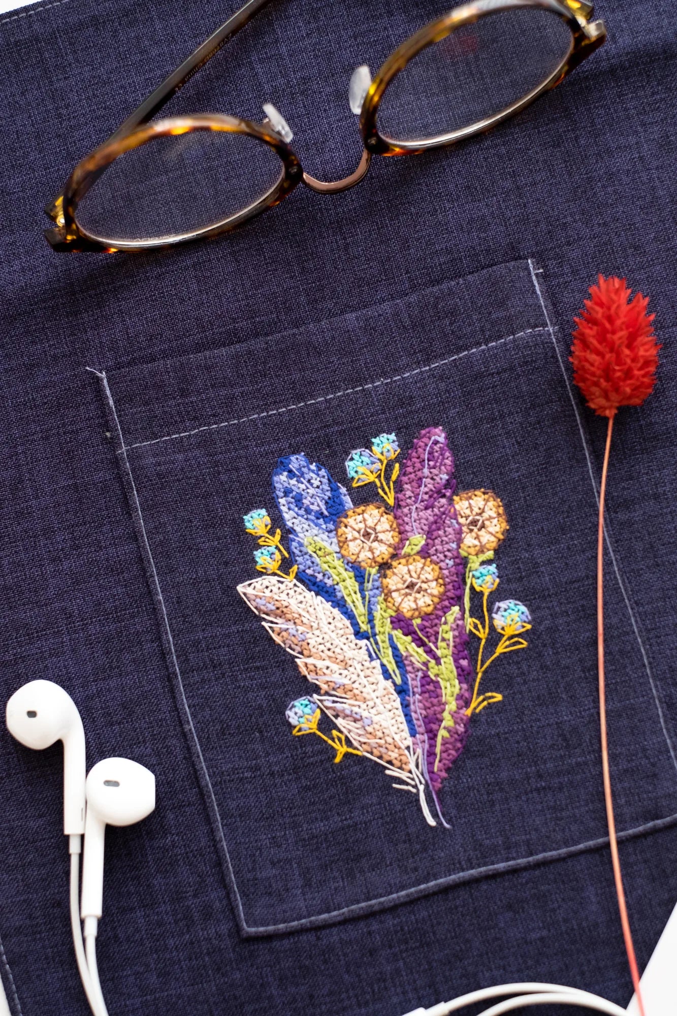 Cross Stitch Kit On Clothes Cross-stitch kits Feathers and dandelions