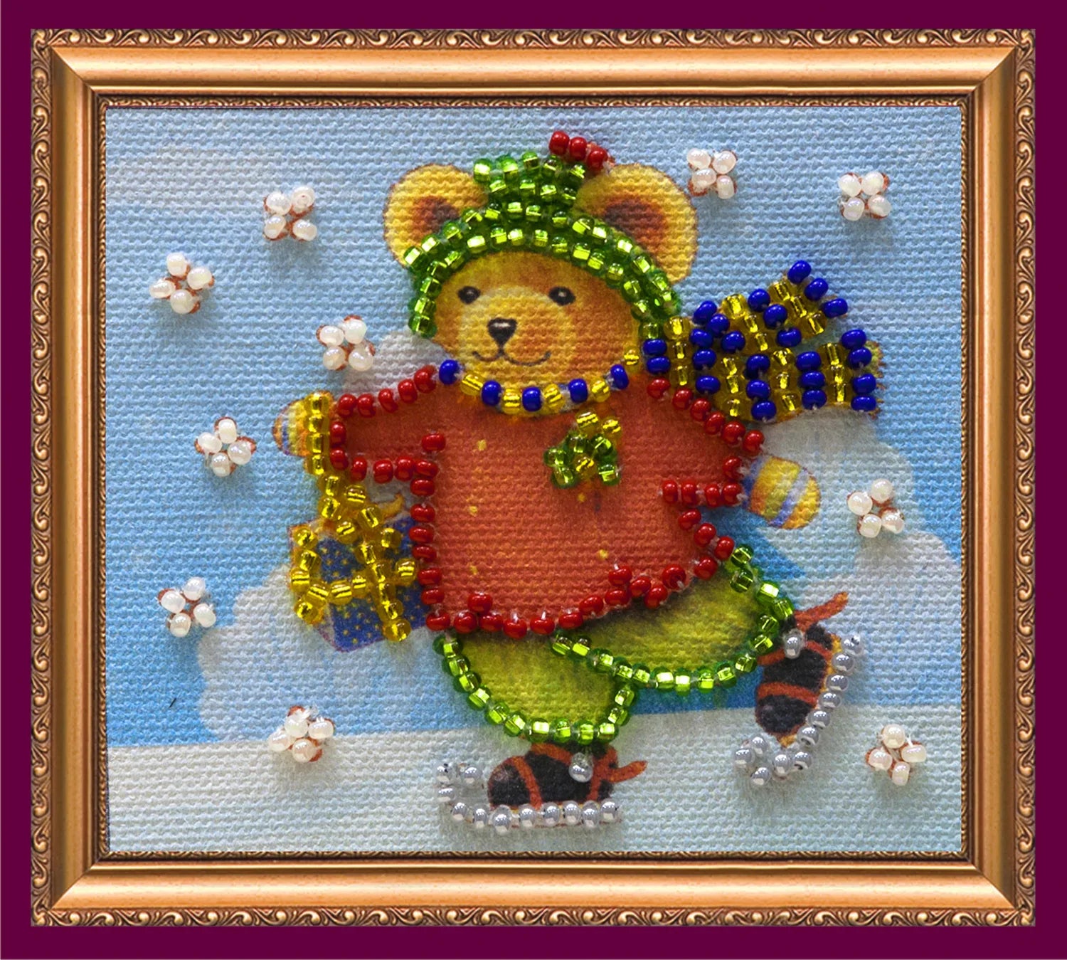 Magnets Bead Embroidery Kit Figure skater – 1