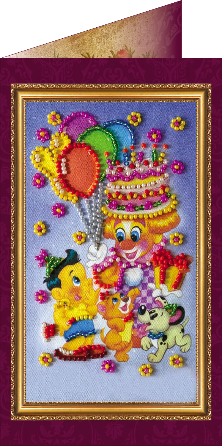 Postcards Bead Embroidery Kit Postcard Bead embroidery kit Congratulations – 3