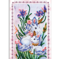 Postcards Bead Embroidery Kit Postcard-envelope for microbead embroidery Unicorns