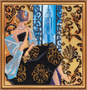 Bead Embroidery Kit Main Bead Embroidery Kit Window to New York
