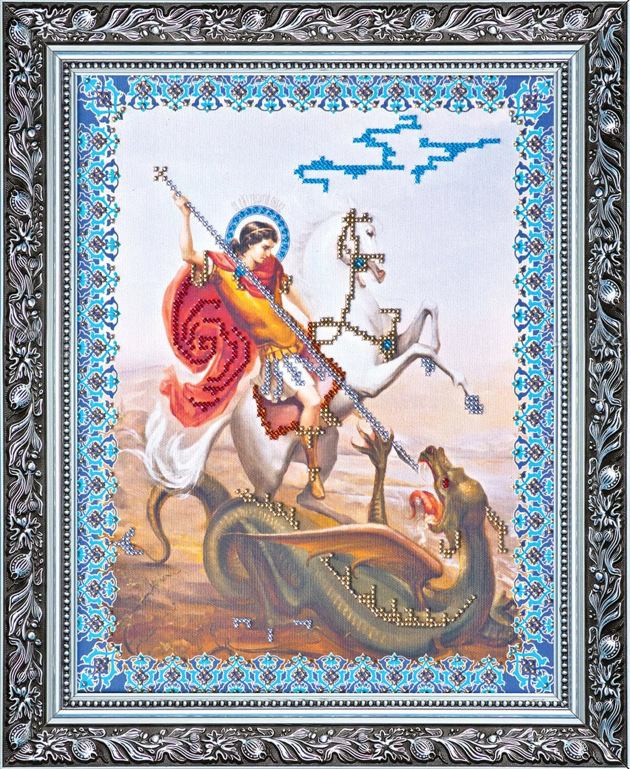Bead Embroidery Kit Main Bead Embroidery Kit St. George the Victorious