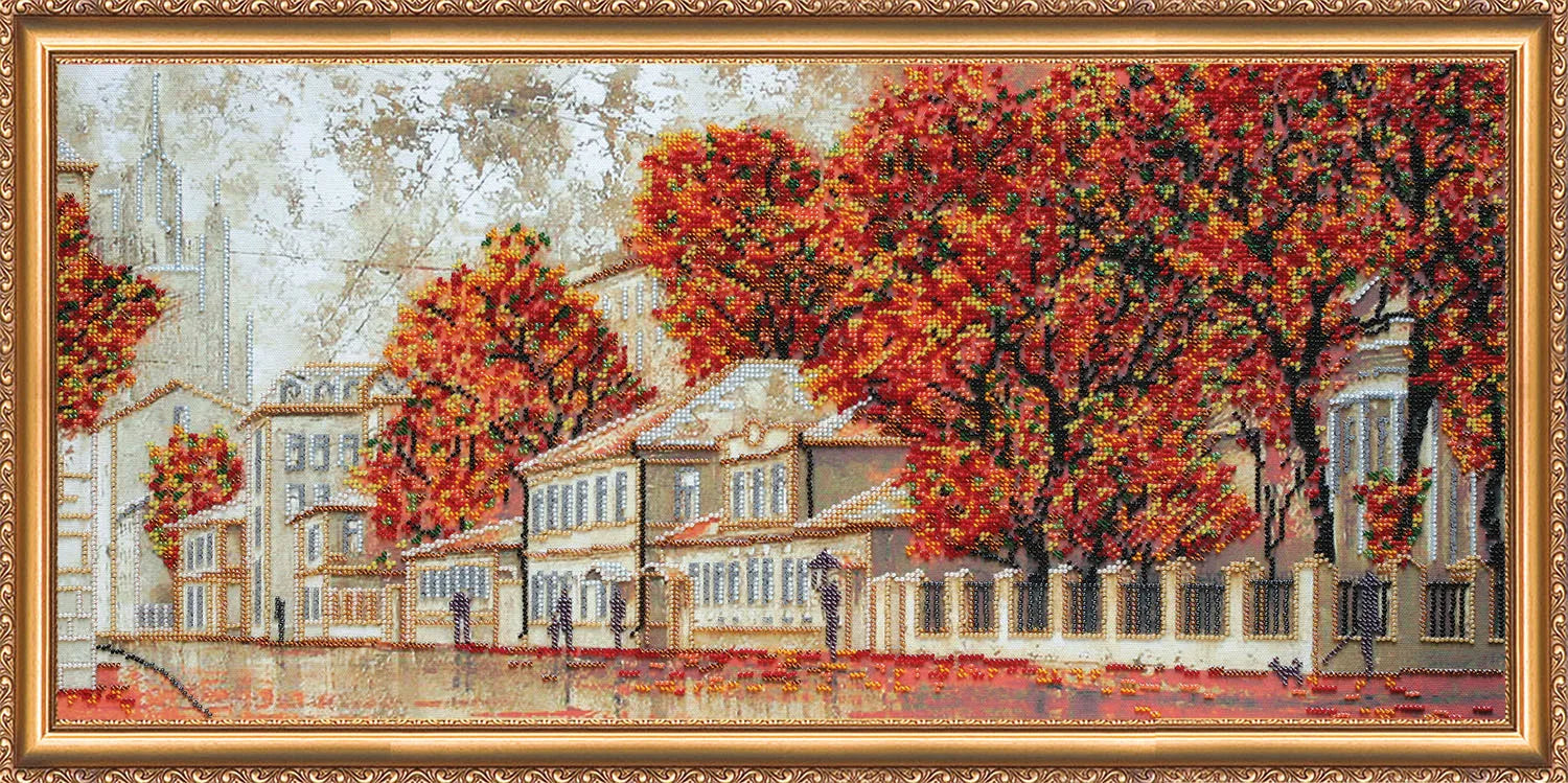Bead Embroidery Kit Main Bead Embroidery Kit Autumn Kaleidoscope