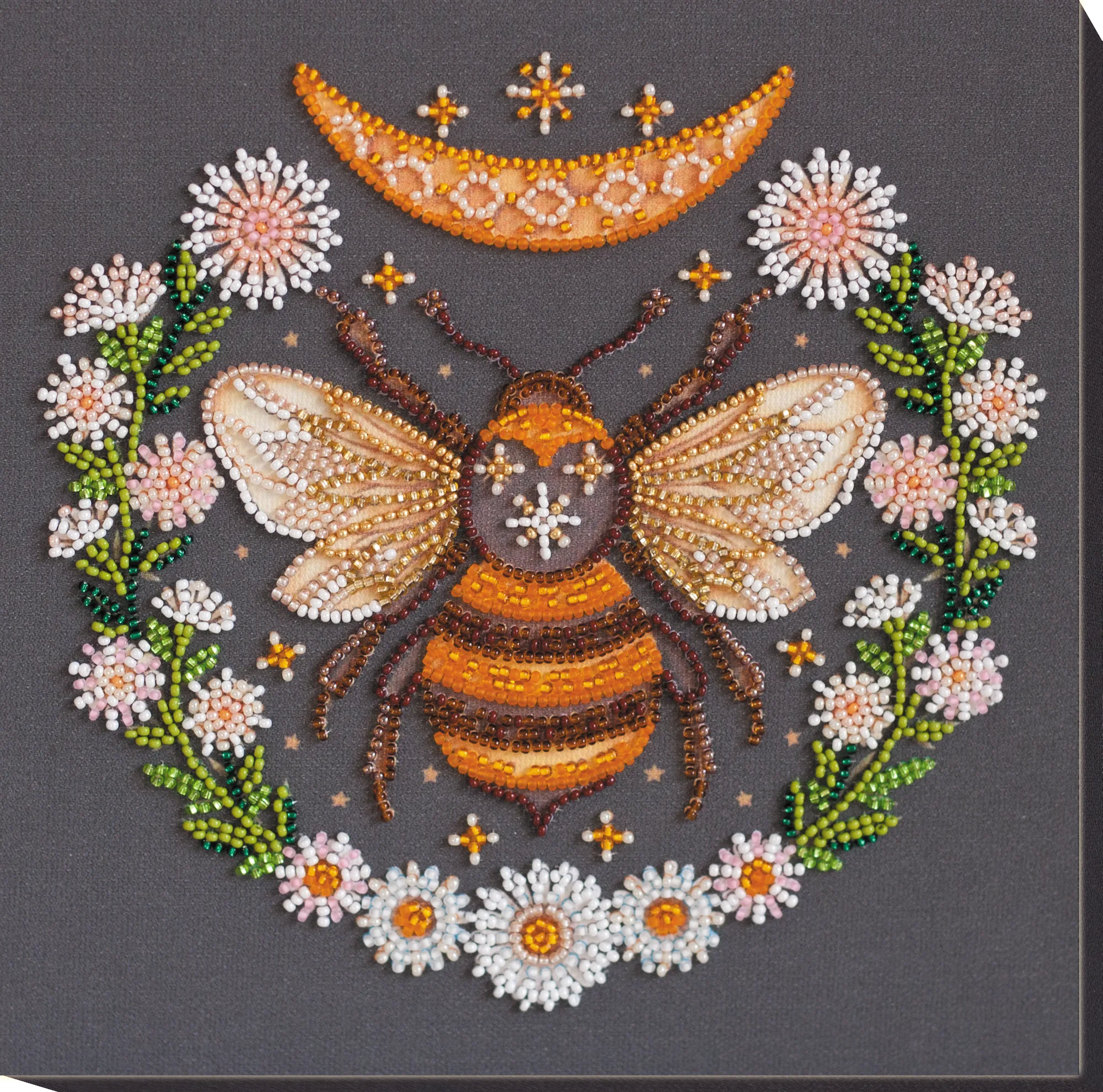 Bead Embroidery Kit Mid-sized bead embroidery kit Honey dream