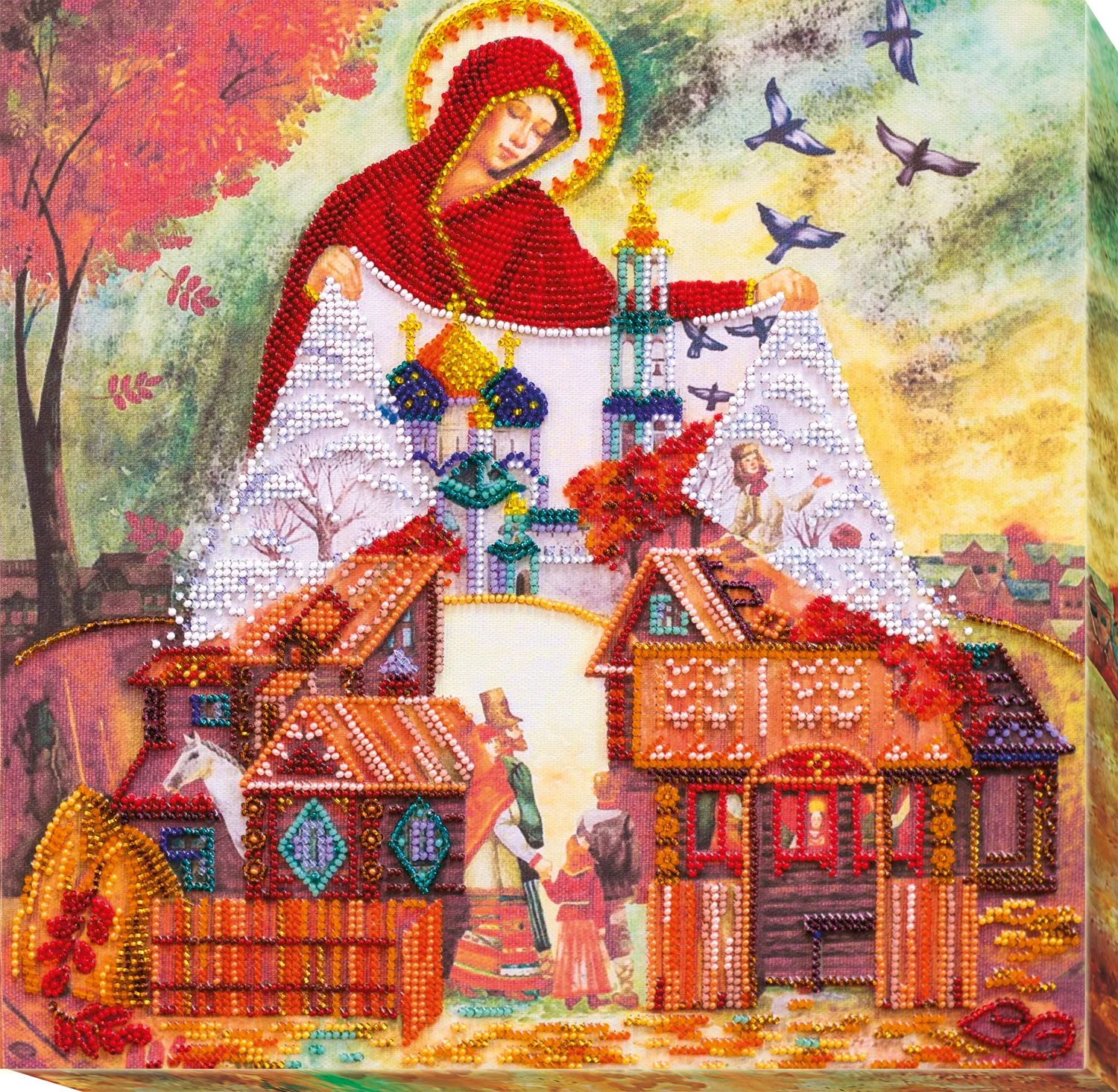 Bead Embroidery Kit Main Bead Embroidery Kit Light holiday of the Cover of the Virgin