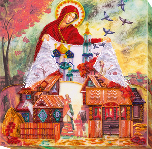 Bead Embroidery Kit Main Bead Embroidery Kit Light holiday of the Cover of the Virgin