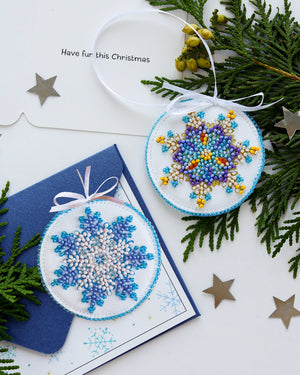 Christmas and New Year Decor Kit Decoration Small snowflake