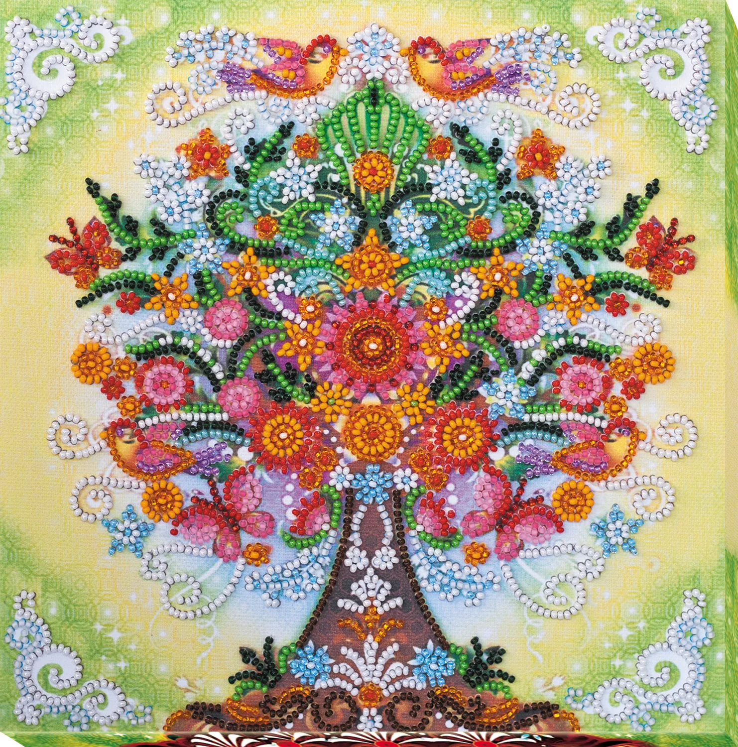 Bead Embroidery Kit Mid-sized bead embroidery kit Fabulous tree