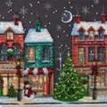 Bead Embroidery Kit Mid-sized bead embroidery kit Holiday town