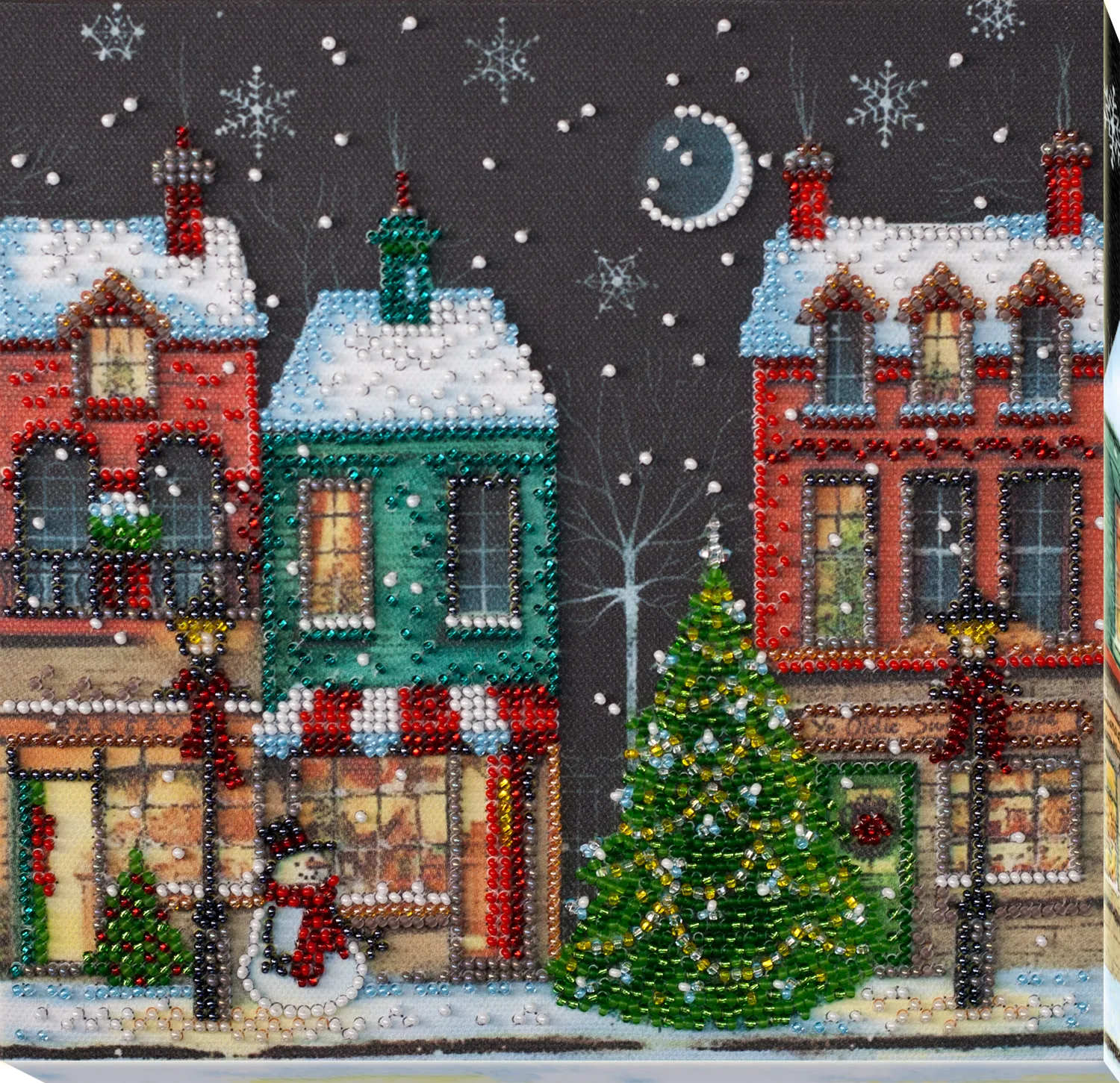 Bead Embroidery Kit Mid-sized bead embroidery kit Holiday town