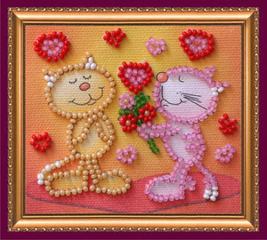 Magnets Bead Embroidery Kit Magnets Bead embroidery kit I love you