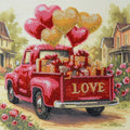 Bead Embroidery Kit Mid-sized bead embroidery kit Gift Love (Romantic Stories)