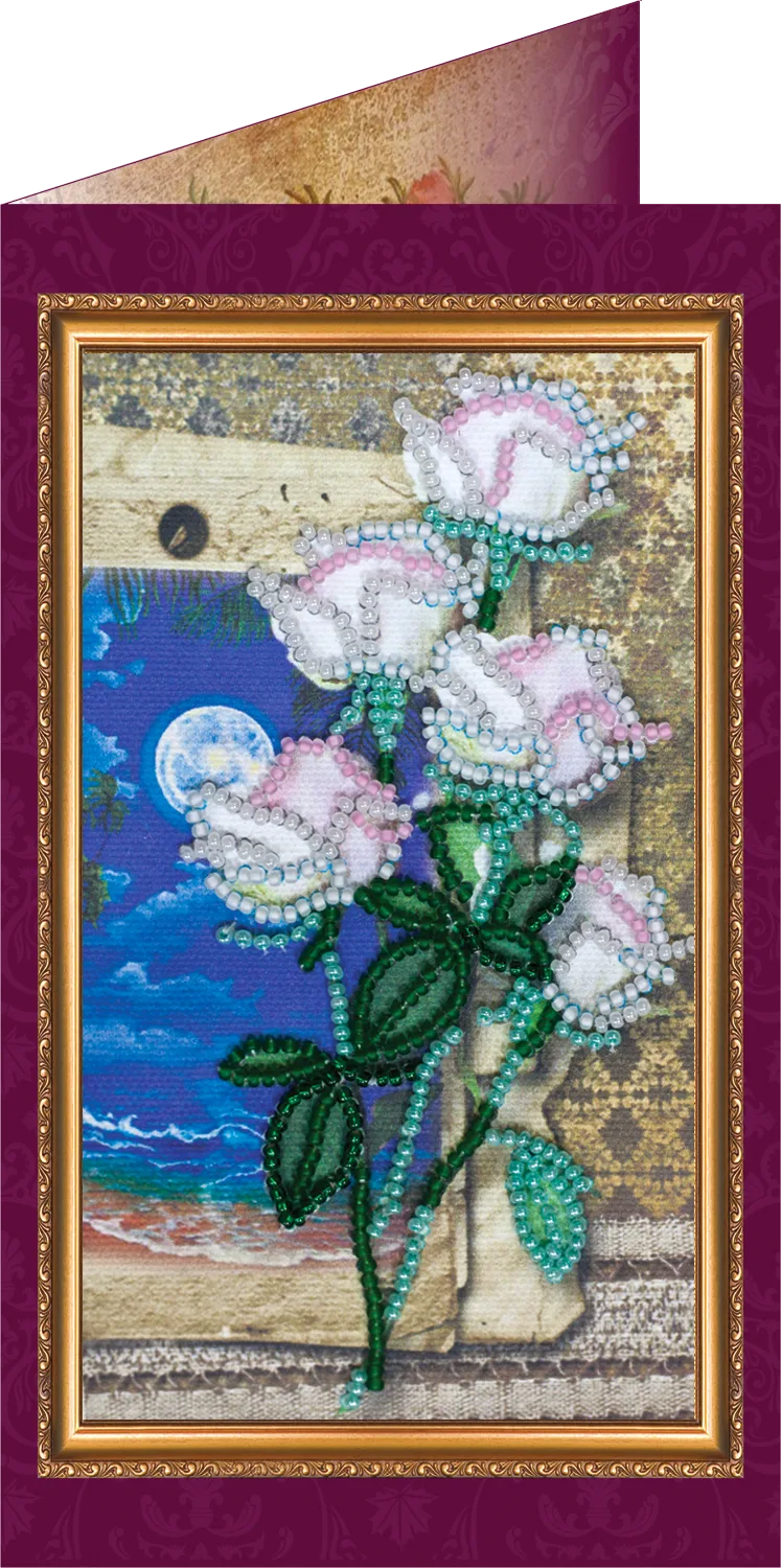 Postcards Bead Embroidery Kit Postcard Bead embroidery kit South night – 2