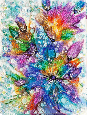 Bead Embroidery Kit Main Bead Embroidery Kit Rainbow heart