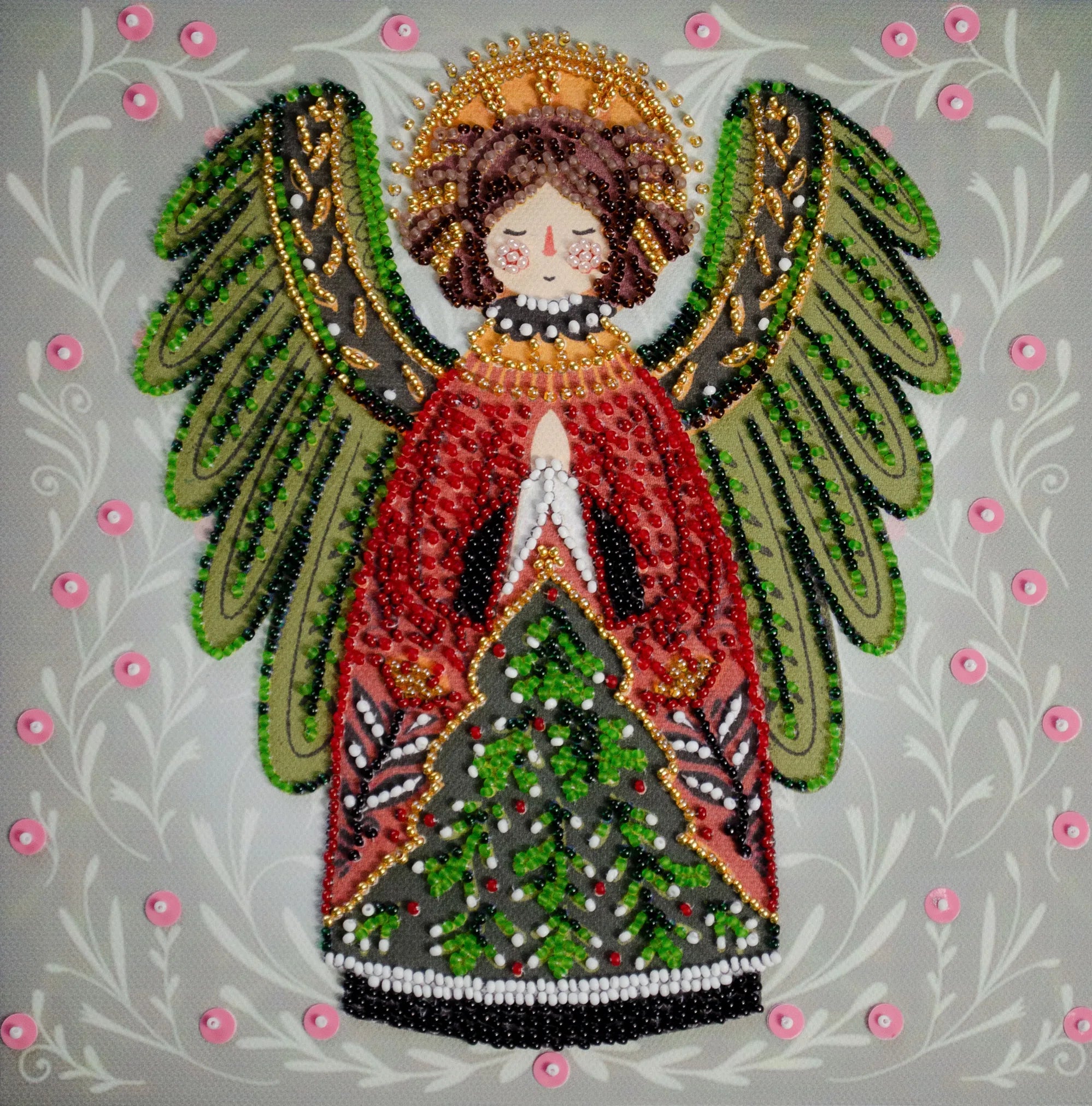 Bead Embroidery Kit Mid-sized bead embroidery kit Guardian of the Christmas Miracle