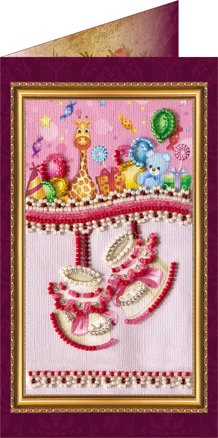 Postcards Bead Embroidery Kit Postcard Bead embroidery kit Daughter's birthday – 1