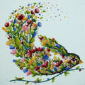 Bead Embroidery Kit Mid-sized bead embroidery kit A singing bird