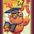 Postcards Bead Embroidery Kit Postcard Bead embroidery kit Best teacher – 1