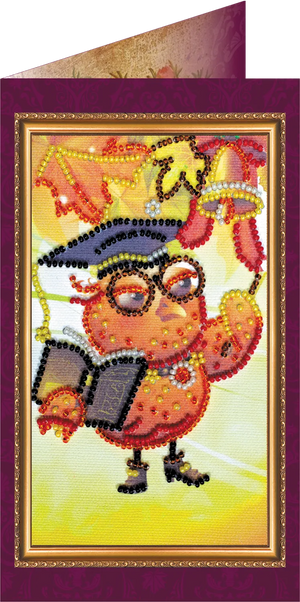 Postcards Bead Embroidery Kit Postcard Bead embroidery kit Best teacher – 1