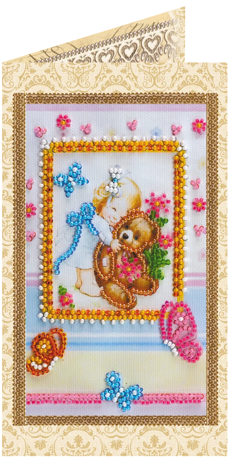 Postcards Bead Embroidery Kit Postcard Bead embroidery kit Beloved daughter
