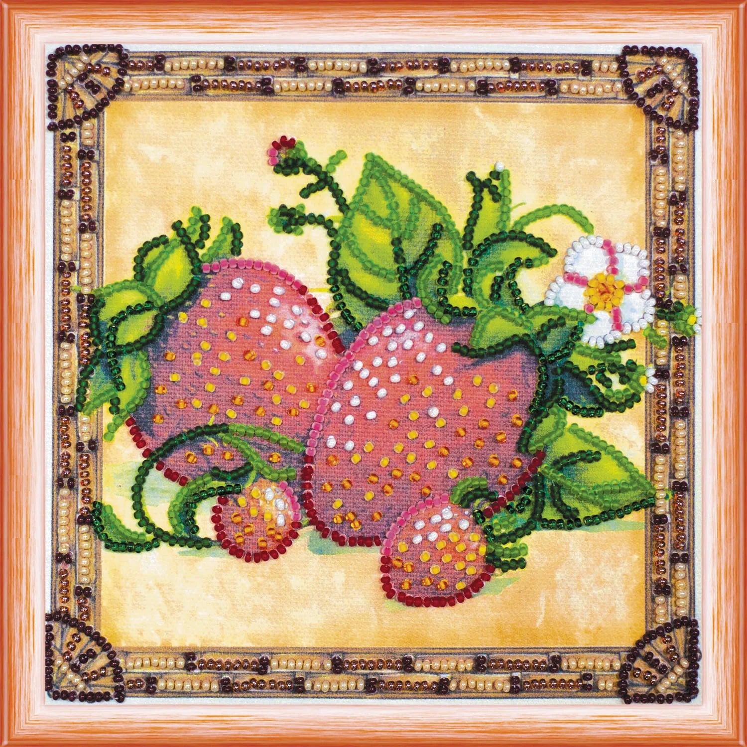 Bead Embroidery Kit Mini Bead embroidery kit Ripe strawberry