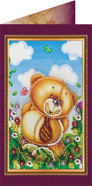 Postcards Bead Embroidery Kit Dear Dad – 1