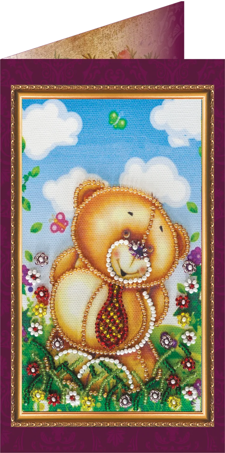 Postcards Bead Embroidery Kit Dear Dad – 1