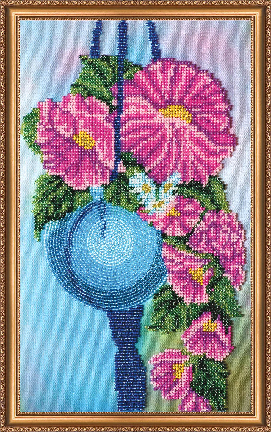 Bead Embroidery Kit Main Bead Embroidery Kit Hibiscus
