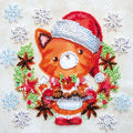 Bead Embroidery Kit Mini Bead embroidery kit Christmas cookies